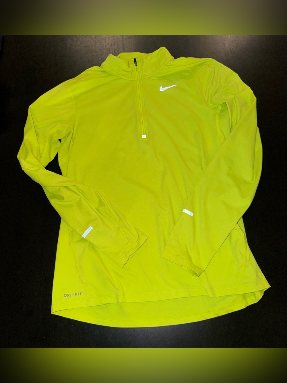 Nike Women's Dri-FIT Half-Zip Top — Neon Lime